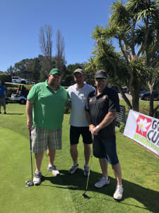 Three guests at Golf2Cure 
