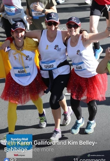 Natalie, Karen and Kim running for a cure